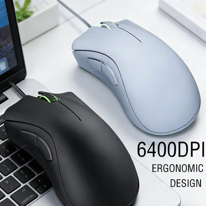 6400 DPI Wired Gaming Mouse New Model  Ultra-sensitive Tracking High Precision  Dual-purpose for LOL E-sports  Office